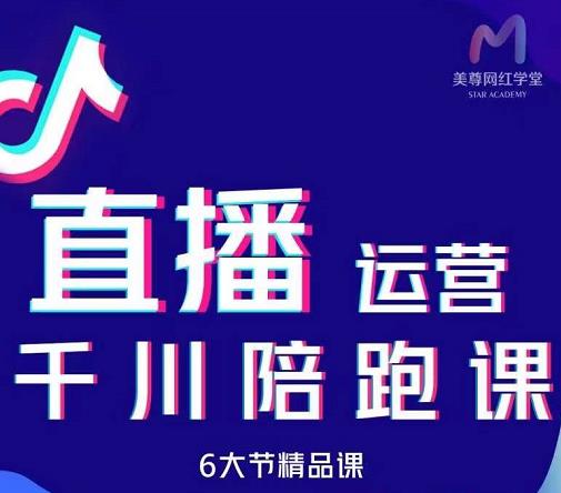 美尊-抖音直播运营千川系统课：直播​运营规划、起号、主播培养、千川投放等-领航创业网