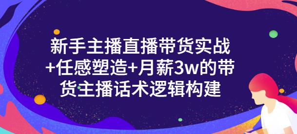 新手主播直播带货实战 信任感塑造 月薪3w的带货主播话术逻辑构建-领航创业网