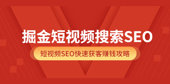 掘金短视频搜索SEO，短视频SEO快速获客赚钱攻略（价值980）-领航创业网