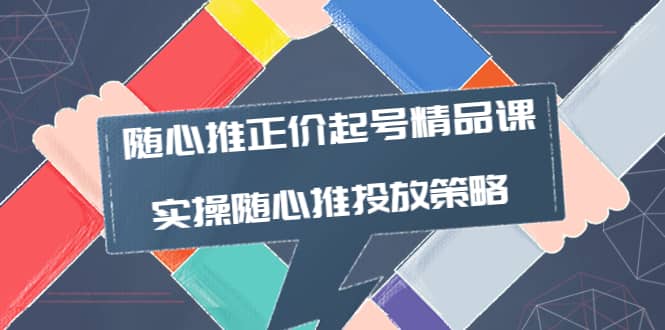 随心推正价起号精品课，实操随心推投放策略（5节课-价值298）-领航创业网