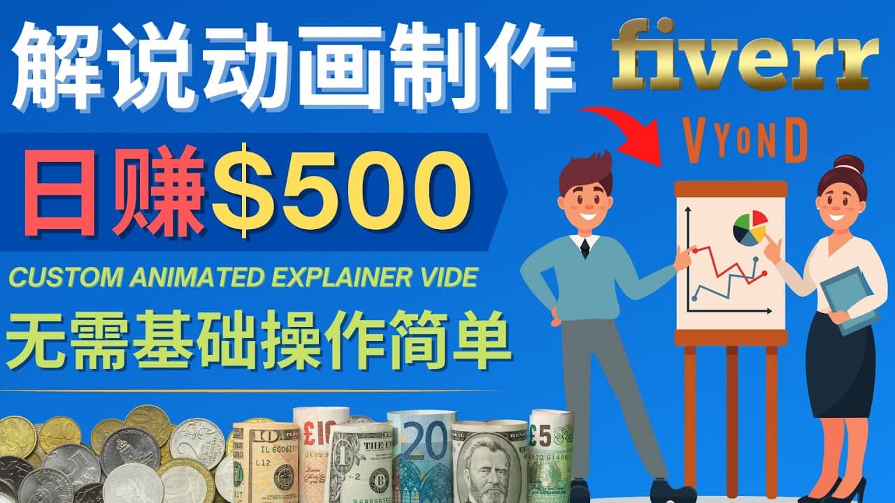 制作解说类动画视频（Animated Explainer）日赚500美元以上 – 0基础可操作-领航创业网