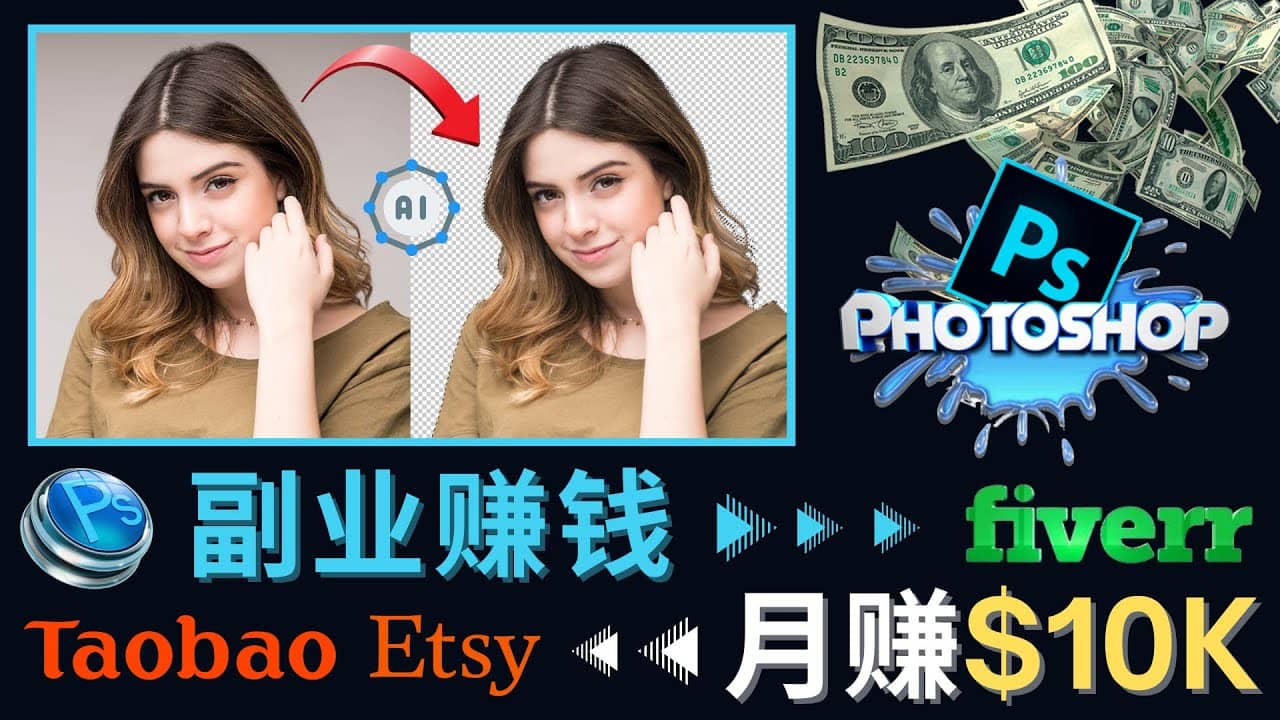 掌握PS修图技能，月赚5000美元以上 – 利用Adobe Photoshop赚钱的3种途径-领航创业网