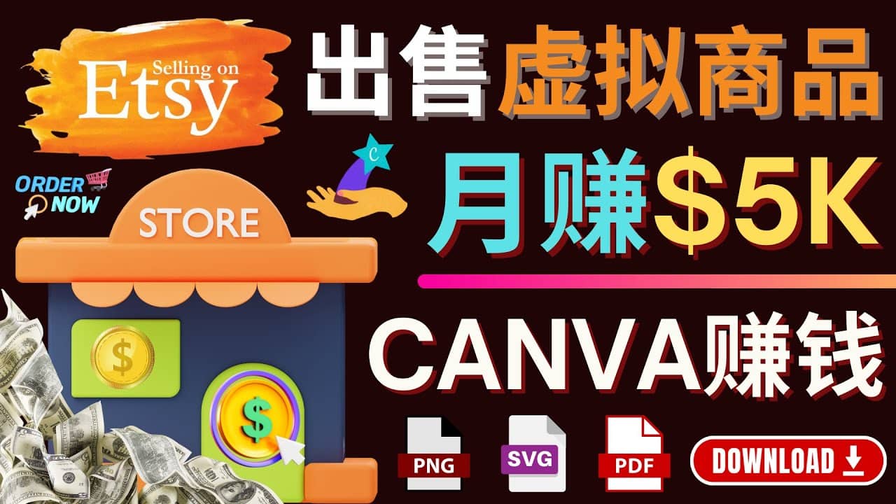 通过Etsy出售Canva模板，操作简单，收益高，月赚5000美元-领航创业网