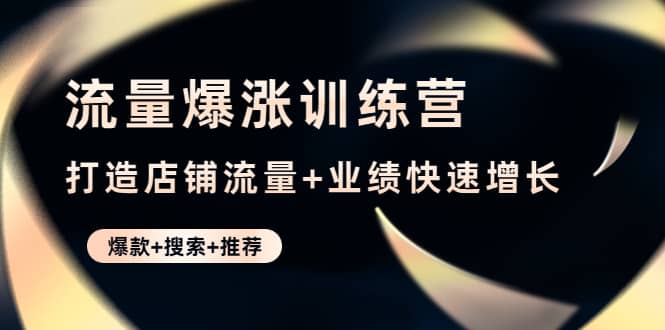 流量爆涨训练营：打造店铺流量 业绩快速增长 (爆款 搜索 推荐)-领航创业网