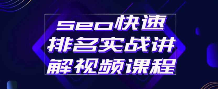 seo快速排名实战讲解视频课程，揭秘seo快排原理-领航创业网