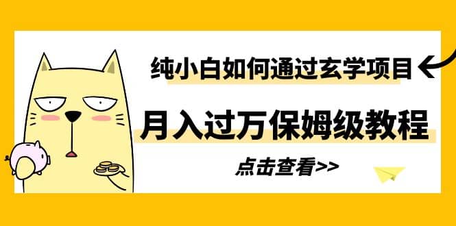 纯小白如何通过玄学项目月入过万保姆级教程-领航创业网