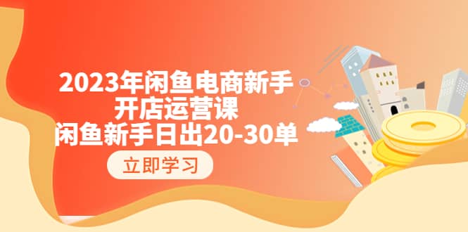 2023年闲鱼电商新手开店运营课：闲鱼新手日出20-30单（18节-实战干货）-领航创业网