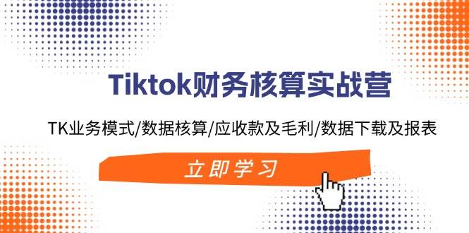 Tiktok财务核算实战营：TK业务模式/数据核算/应收款及毛利/数据下载及报表-领航创业网