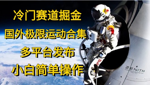 冷门赛道掘金，极限运动合集，多平台发布，小白简单操作-领航创业网