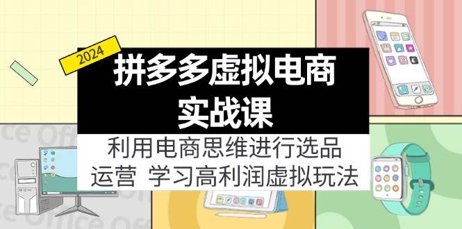 拼多多虚拟电商实战课：利用电商思维进行选品+运营，学习高利润虚拟玩法-领航创业网