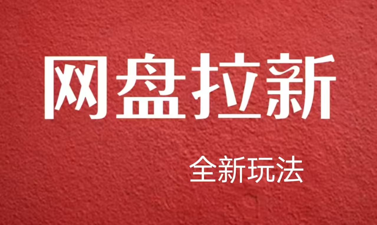 【新思路】网盘拉新直接爆单，日入四位数玩法，新手可快速上手-领航创业网