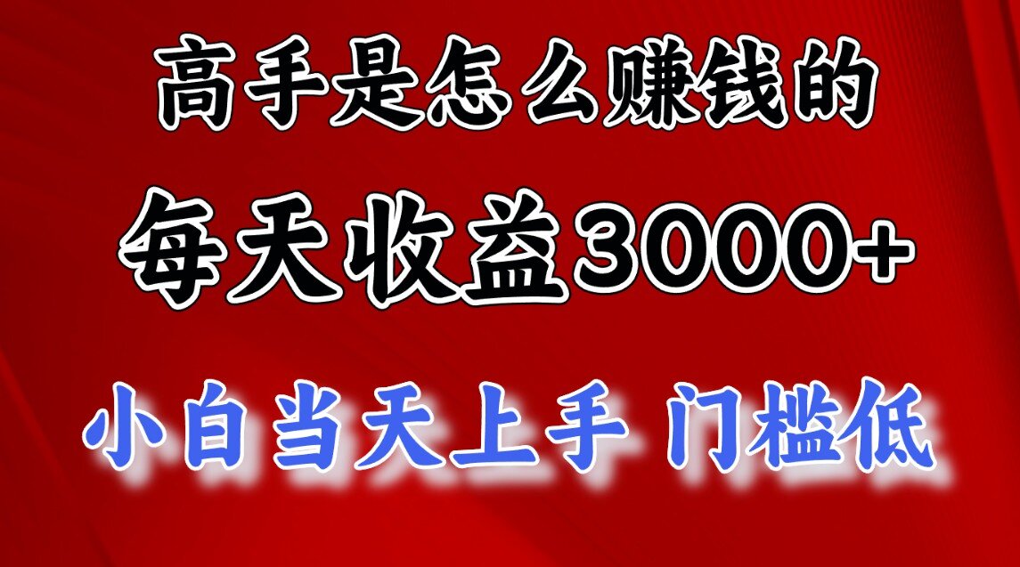 一天收益3000左右，长期项目，很稳定！-领航创业网